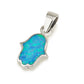 Pendant SS Hamsa Opal YATN42