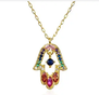 Colorful Hamsa Necklace
