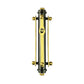 Black and Gold Suspension Mezuzah