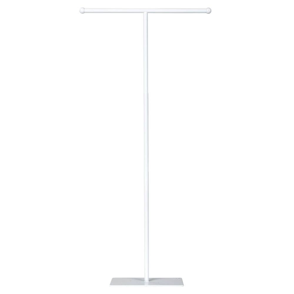 25" TALL WHITE T-BAR METAL DISPLAY