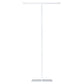 25" TALL WHITE T-BAR METAL DISPLAY
