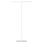 25" TALL WHITE T-BAR METAL DISPLAY
