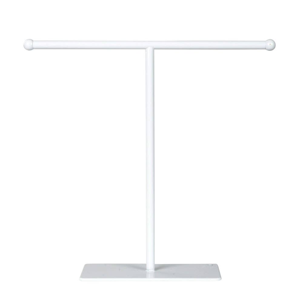 WHITE 10" TALL METAL T-BAR DISPLAY