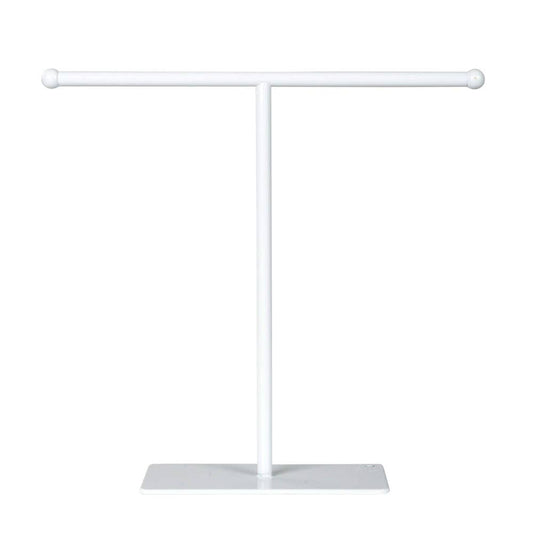 WHITE 10" TALL METAL T-BAR DISPLAY