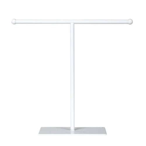 WHITE 10" TALL METAL T-BAR DISPLAY