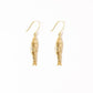 Sally fish brass dangle earrings