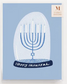 Menorah Snow Globe Hanukkah Cards