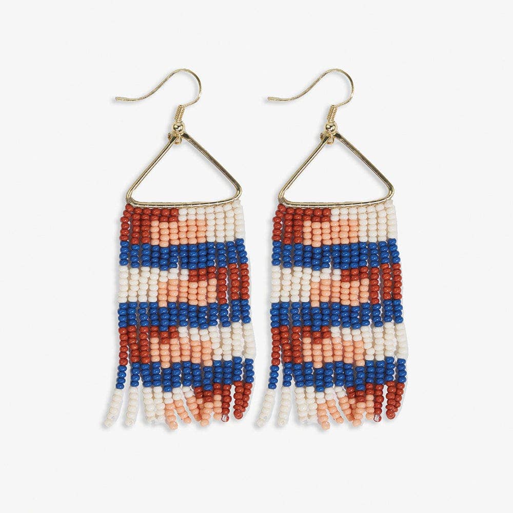 Whitney Sedona quilted fringe earrings
