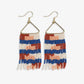 Whitney Sedona quilted fringe earrings