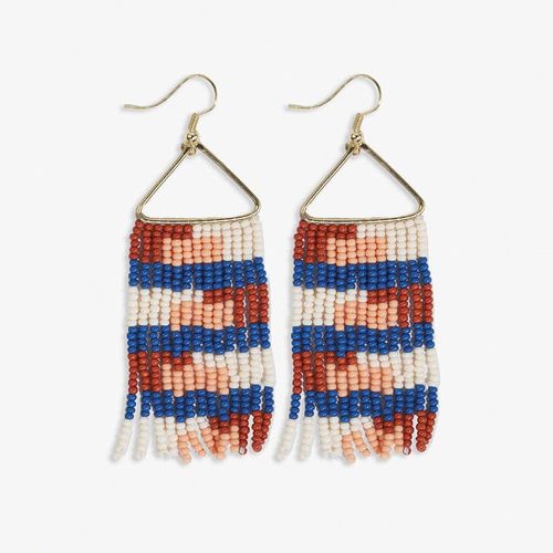 Whitney Sedona quilted fringe earrings