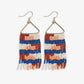 Whitney Sedona quilted fringe earrings