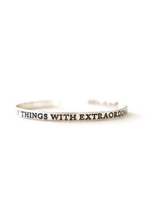 Extraordinary Love silver cuff