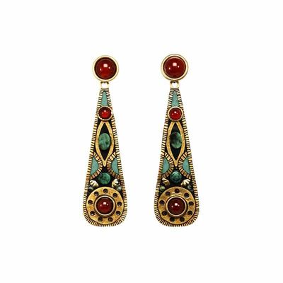 Earth Teardrop Earrings