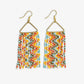 whitney wavy beaded fringe earrings