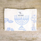 Hanukkah flour sack Tea Towel