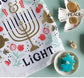 Love and Light Hanukkah Dishtowel