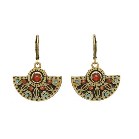 Earth Fan Earrings