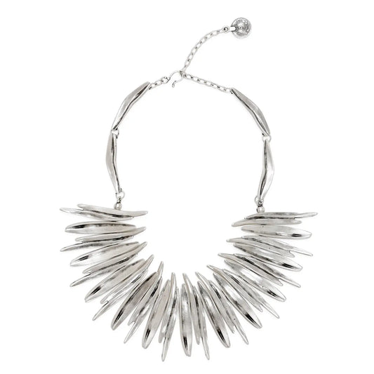 Handmade Fire Pewter Necklace