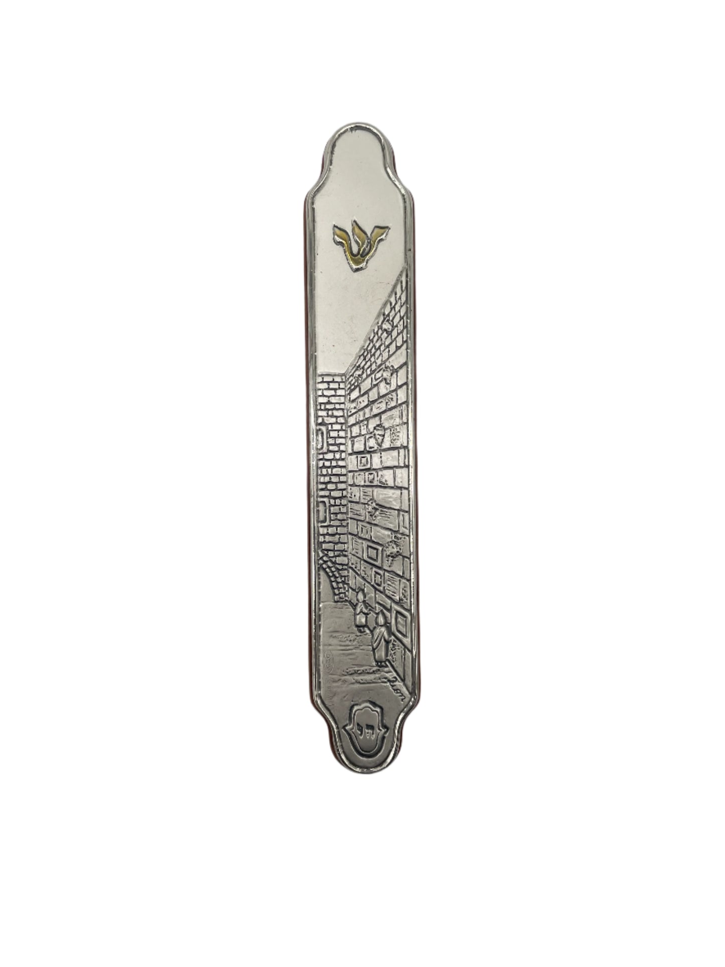 Mezuzah - Wooden and Alumin w Imagery
