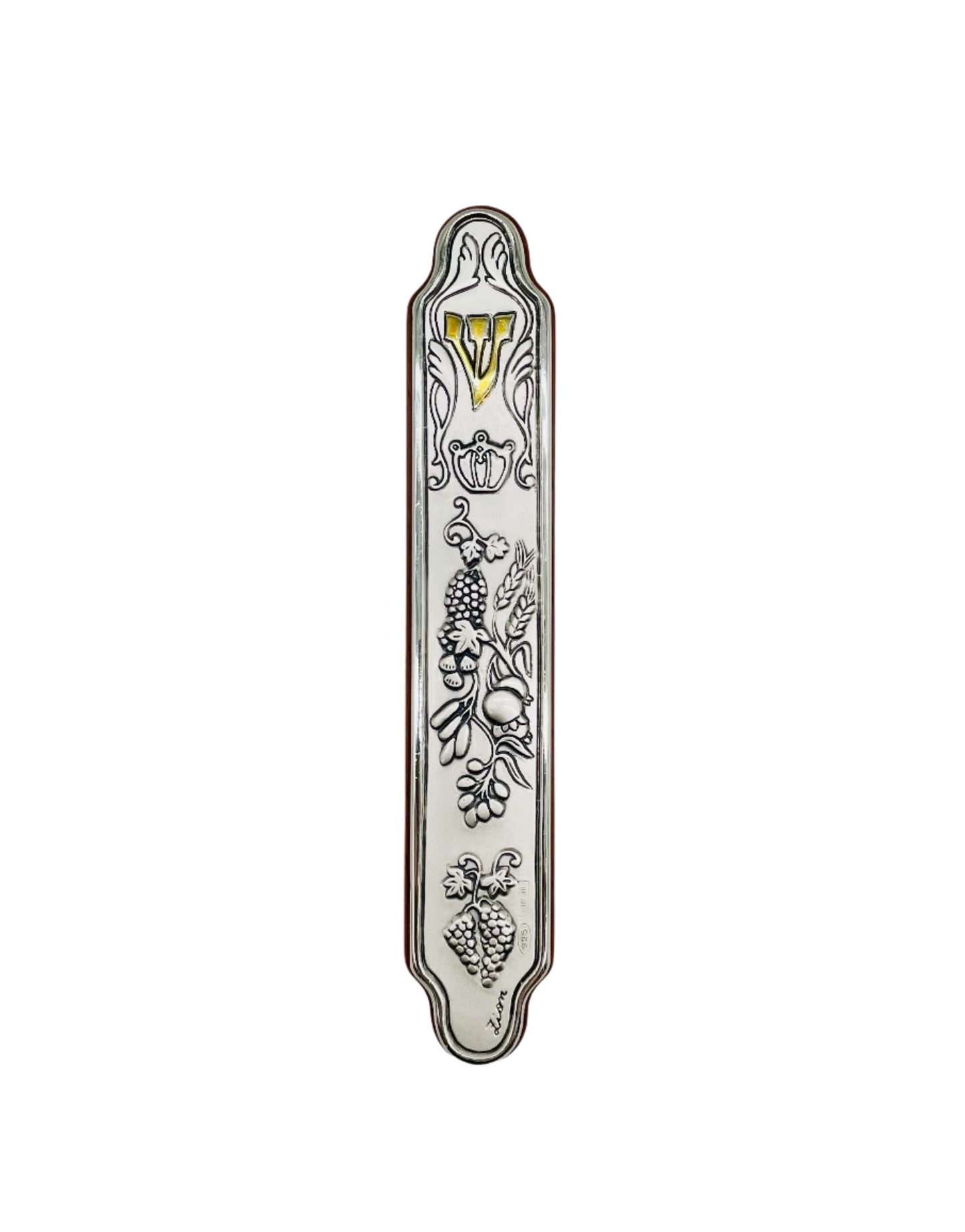 Mezuzah - Wooden and Alumin w Imagery