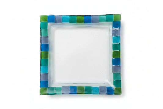 Matzah/ Challah Glass Tray