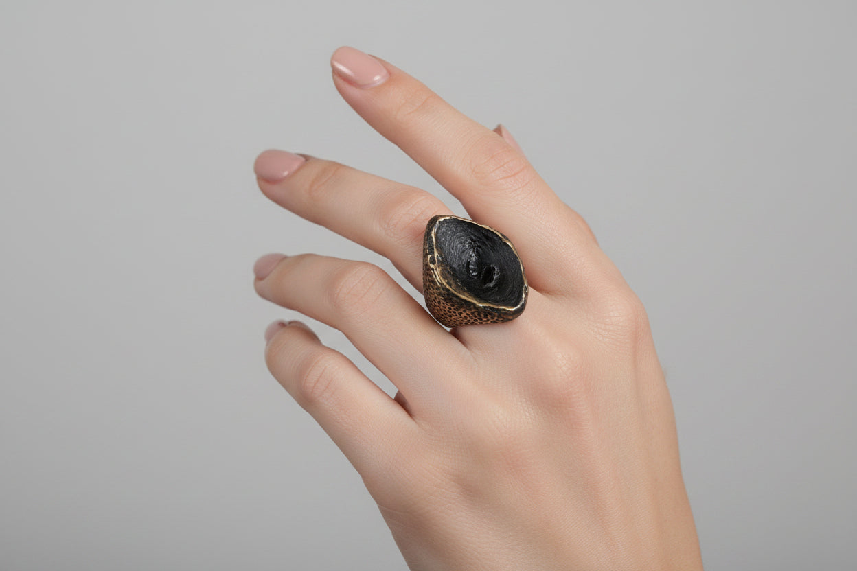 Bronze Dimond shaped ring