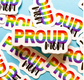 Pride Ally: Proud Parent, Dad, Mom or Teacher Stickers