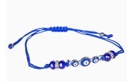 Evil Eye Blue String Bracelet