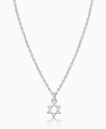 Tiny Jewish Star of David Necklace