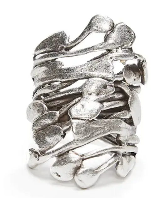 Waving Lines Ring Silver