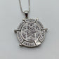 Crystal Star of David and Tree of Life Reversible Necklace
