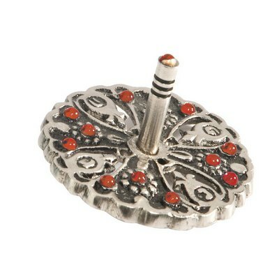 Metal & Stones Red Dreidel EM-DRN2
