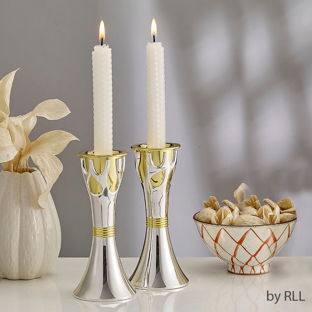 White Honeycomb Shabbat Candles