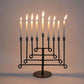 Antiqued Twisted Iron Menorah