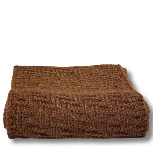 Herringbone 100% Alpaca Scarf