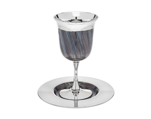 Twilight Swirl Kiddush Cup - Judaica - Passover