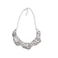 Creased Collar Pewter Necklace