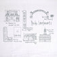 Pride Landmarks Tea Towel | kitchen | flour sack | dish