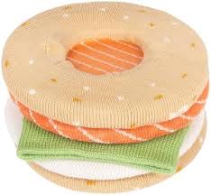 Salmon Bagel Socks