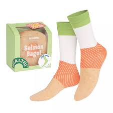Salmon Bagel Socks