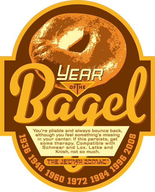 Year of The Bagel Jewish Zodiac Magnets