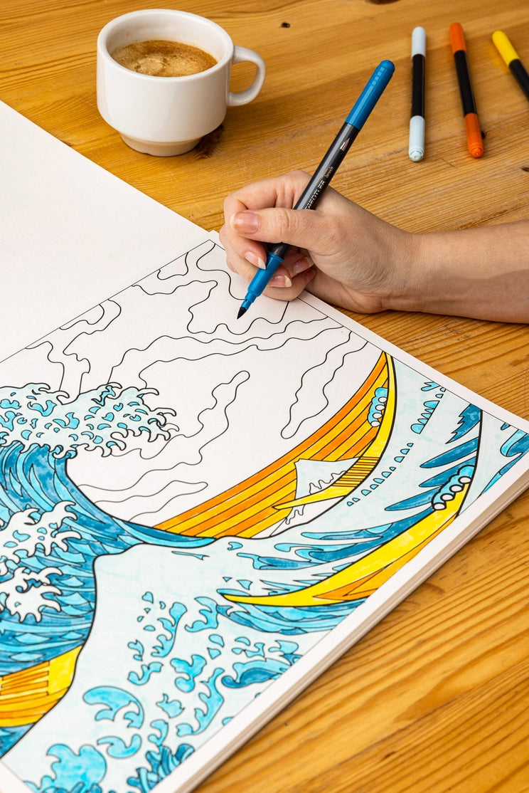 Coloring Book - Hokusai Art Prints