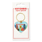 Chicago Skyline Heart Keychain