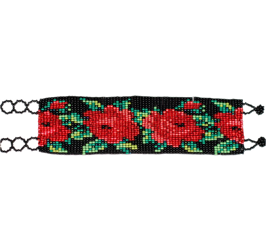 Beaded Rose Bracelet
