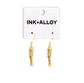 Sally Fish Dimensional Dangle Earrings Brass