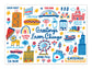 Greetings From Chicago Landmarks Postcard