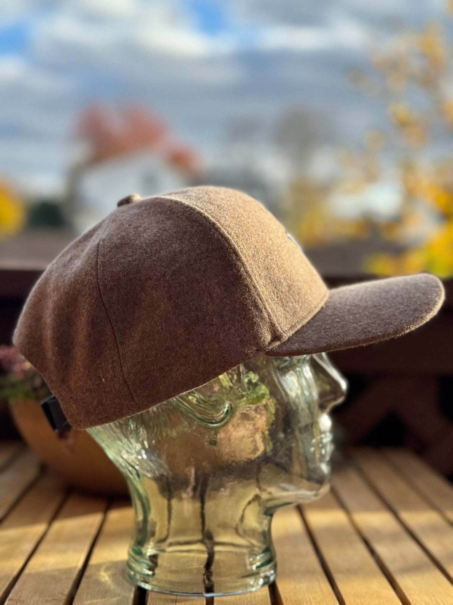Brown Cashmere Hamsa Baseball Cap