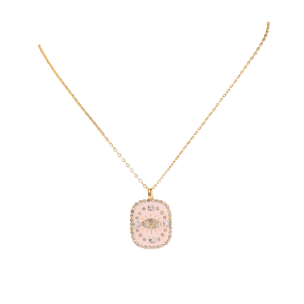 Hamsa Crystal Reversible Necklace