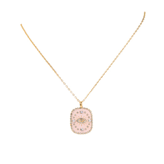 Hamsa Crystal Reversible Necklace