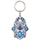 Hamsa Evil Glass Keychain